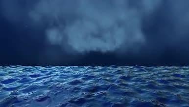 闪电乌云海洋元素背景AE模板视频的预览图